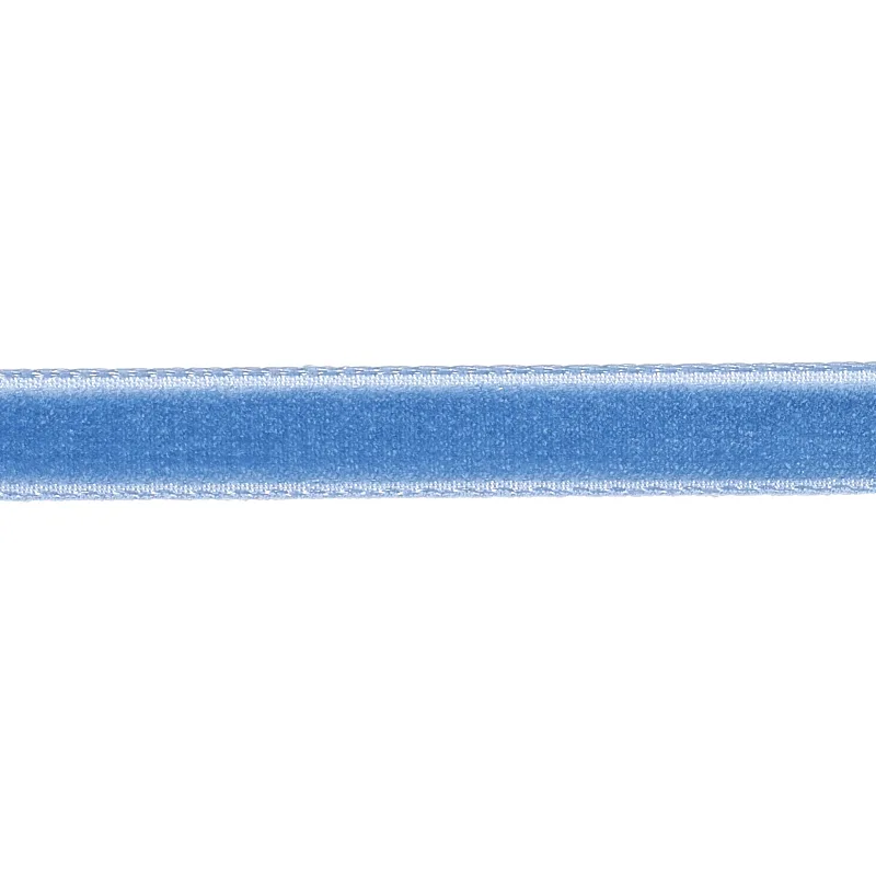Schumacher Velvet Tape Narrow trim in Cadet (80923)