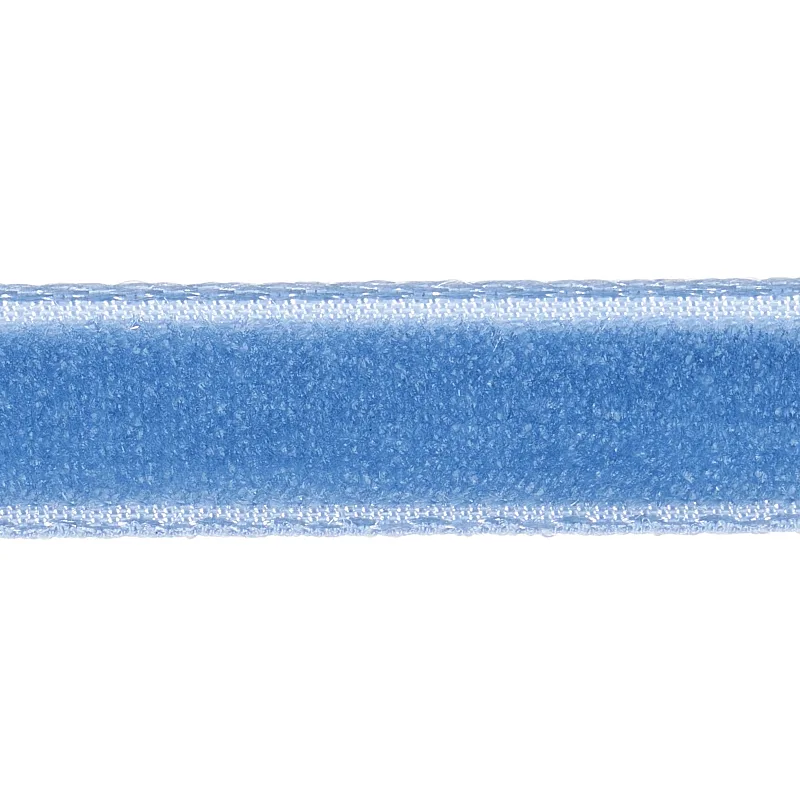 Schumacher Velvet Tape Narrow trim in Cadet (80923)