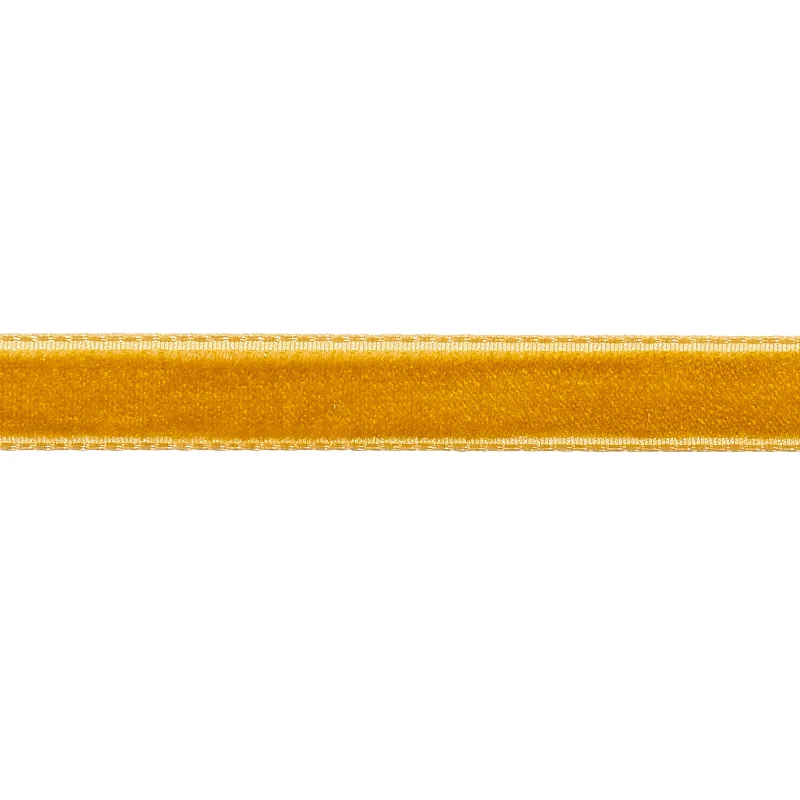 Schumacher Velvet Tape Narrow trim in Gold (80926)