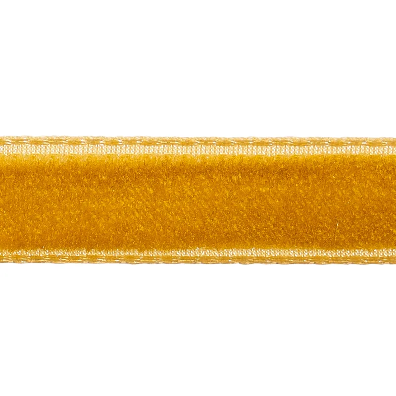 Schumacher Velvet Tape Narrow trim in Gold (80926)