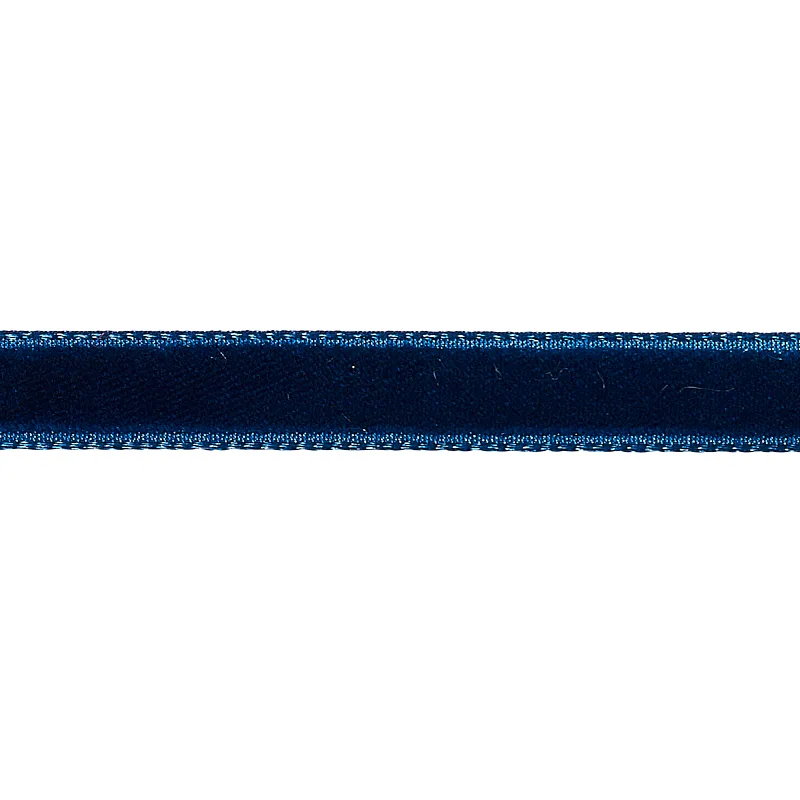 Schumacher Velvet Tape Narrow trim in Saphire (80924)