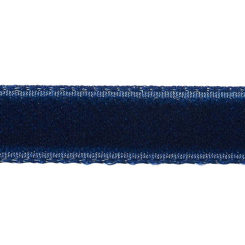 Schumacher Velvet Tape Narrow trim in Saphire (80924)