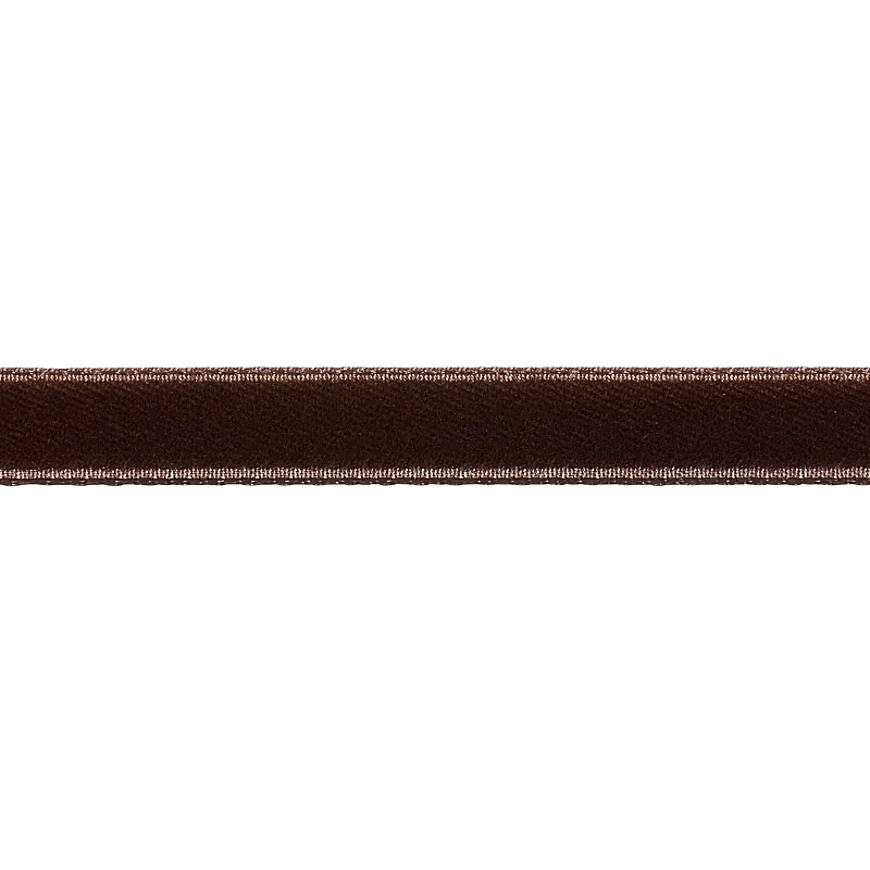 Schumacher Velvet Tape Narrow trim in Truffle (80929)