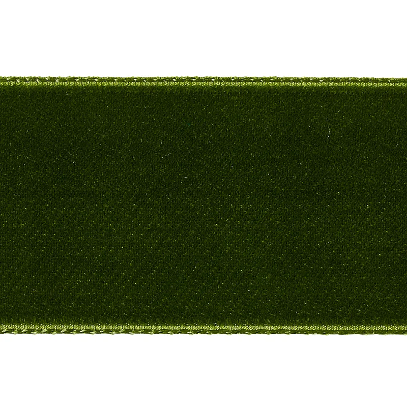 80965 | Velvet Tape Wide - Moss Schumacher Velvet Tape Wide trim in Moss (80965)