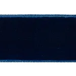 80964 | Velvet Tape Wide - Saphire Schumacher Velvet Tape Wide trim in Saphire (80964)