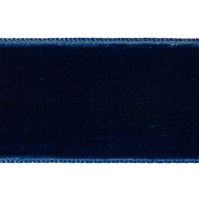 80964 | Velvet Tape Wide - Saphire Schumacher Velvet Tape Wide trim in Saphire (80964)