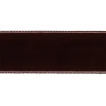 80969 | Velvet Tape Wide - Truffle Schumacher Velvet Tape Wide trim in Truffle (80969)