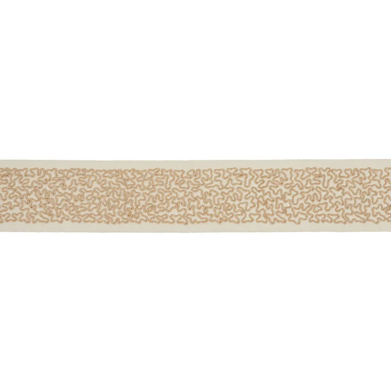 Schumacher Vermicelli Beaded Tape trim in Gold (77481)