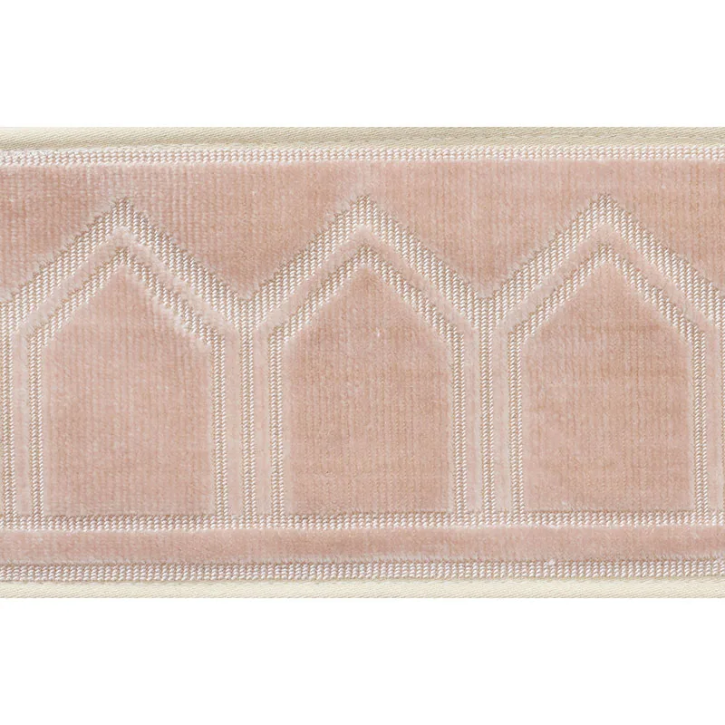 Schumacher Vizier Velvet Tape trim in Blush (75733)