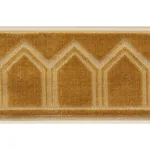 75734 | Vizier Velvet Tape - Gold Schumacher Vizier Velvet Tape trim in Gold (75734)
