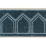 75731 | Vizier Velvet Tape - Patina Schumacher Vizier Velvet Tape trim in Patina (75731)