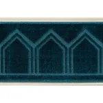 75730 | Vizier Velvet Tape - Peacock Schumacher Vizier Velvet Tape trim in Peacock (75730)