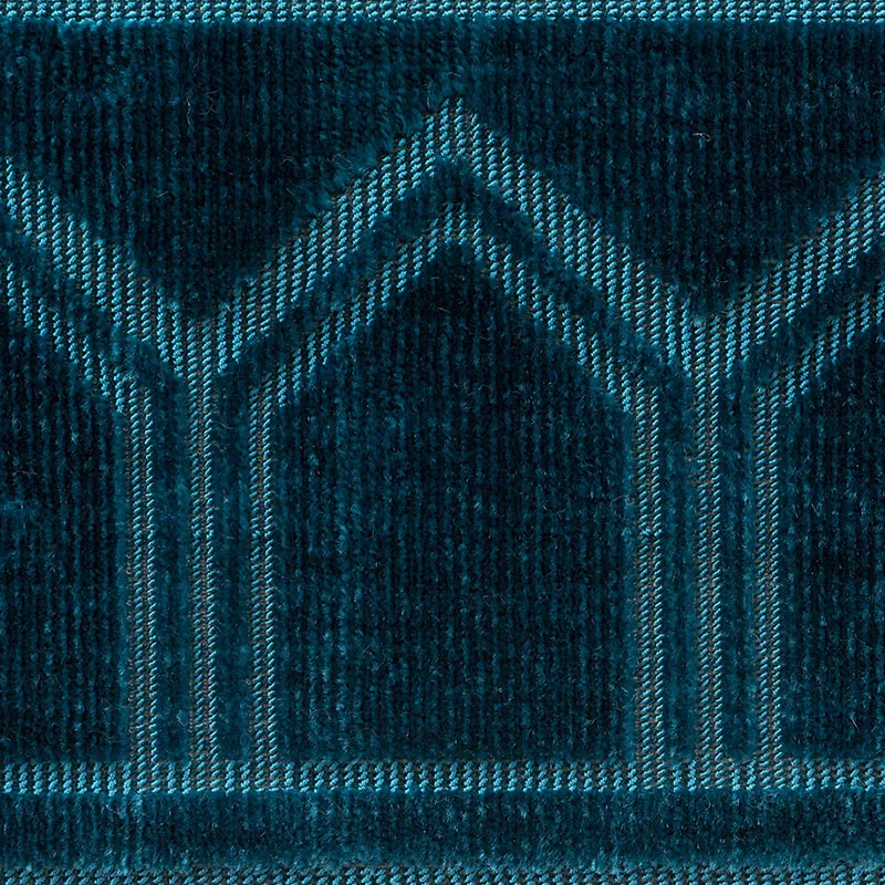 75730 | Vizier Velvet Tape - Peacock Schumacher Vizier Velvet Tape trim in Peacock (75730)