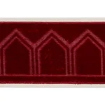 75735 | Vizier Velvet Tape - Ruby Schumacher Vizier Velvet Tape trim in Ruby (75735)