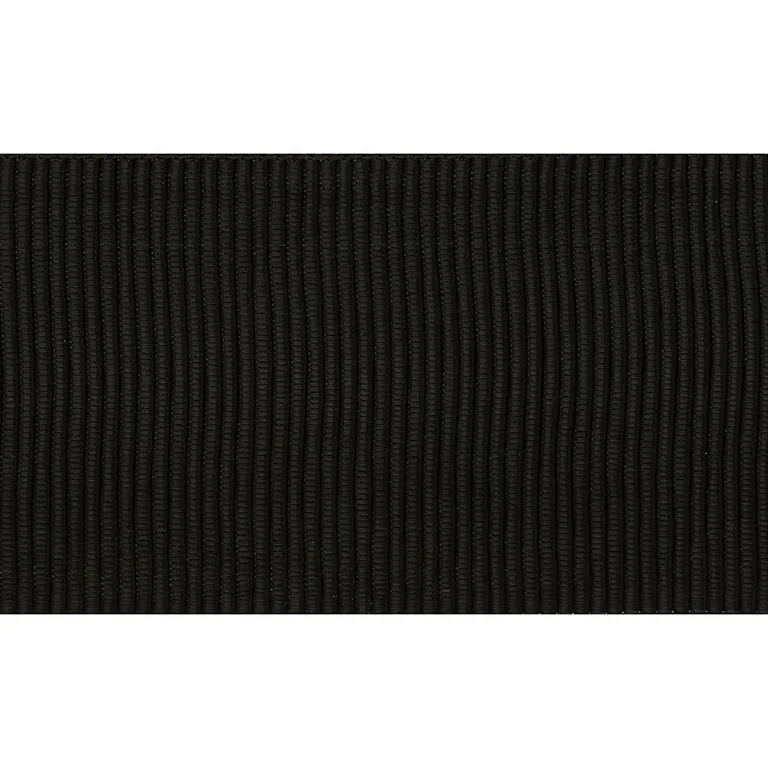 Schumacher Wide Faille Tape trim in Black (70846)