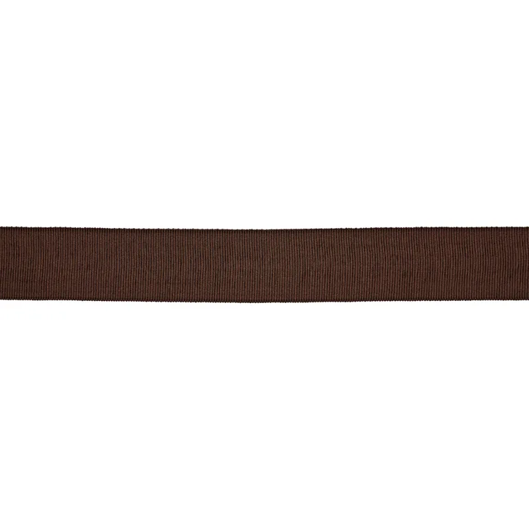 Schumacher Wide Faille Tape trim in Chocolate (83873)