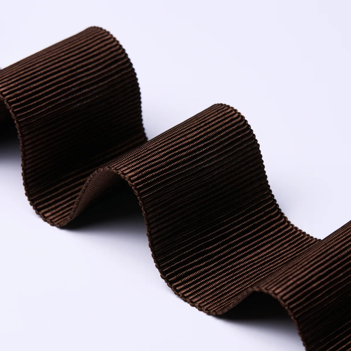 83873 | Wide Faille Tape - Chocolate Schumacher Wide Faille Tape trim in Chocolate (83873)