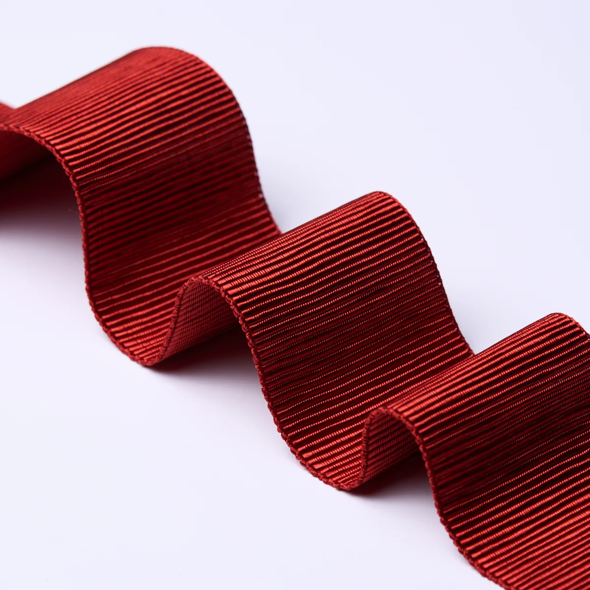 83872 | Wide Faille Tape - Flame Schumacher Wide Faille Tape trim in Flame (83872)