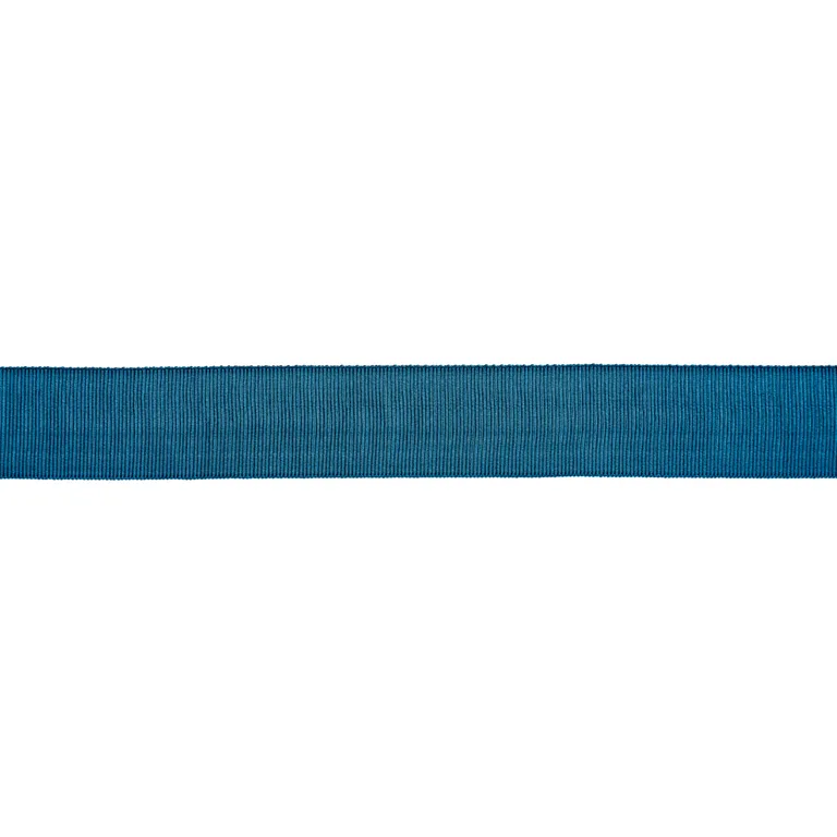 Schumacher Wide Faille Tape trim in Peacock (83874)