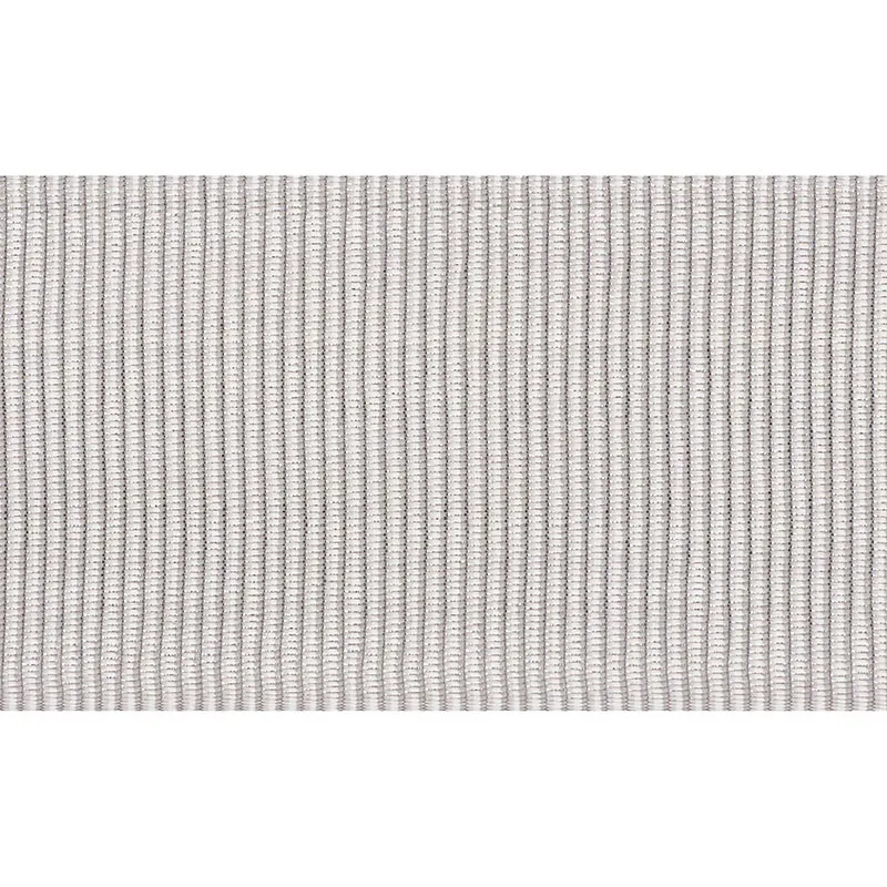Schumacher Wide Faille Tape trim in Silver (70719)