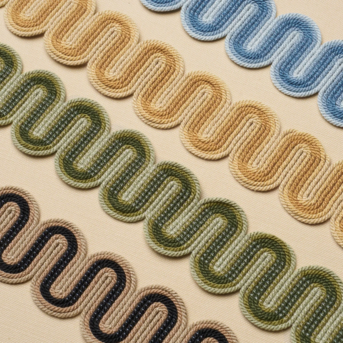 Schumacher Winding River Tape trim in Sky (86361)
