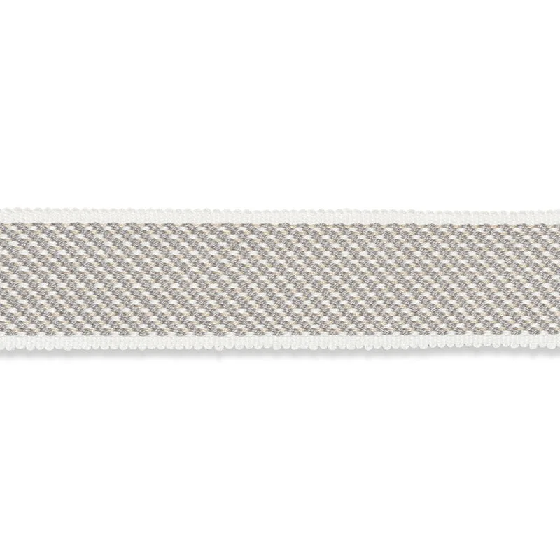 Schumacher Winston Cotton Braid Medium trim in Charcoal (74861)