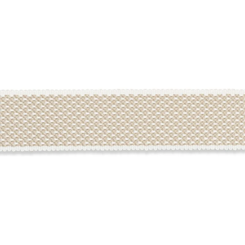 Schumacher Winston Cotton Braid Medium trim in Linen (74860)
