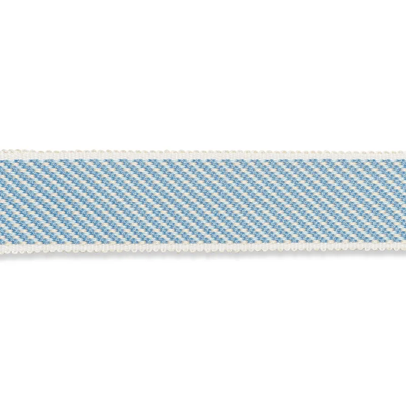 Schumacher Winston Cotton Braid Medium trim in Sky (74862)