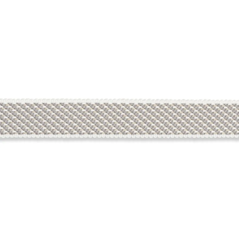 Schumacher Winston Cotton Braid Narrow trim in Charcoal (74841)