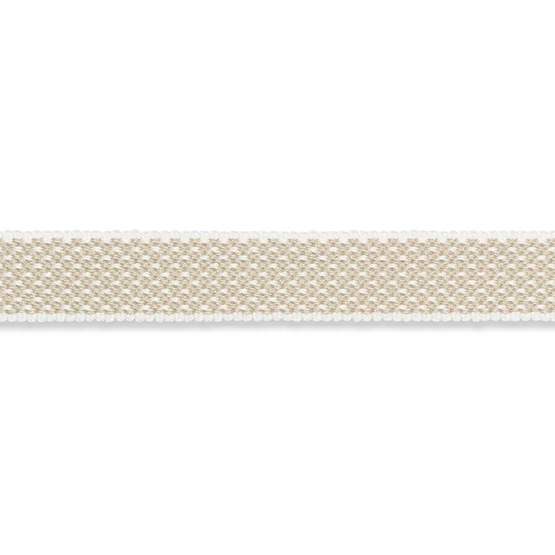 Schumacher Winston Cotton Braid Narrow trim in Linen (74840)