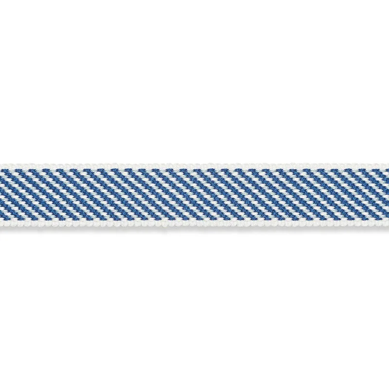 Schumacher Winston Cotton Braid Narrow trim in Navy (74843)
