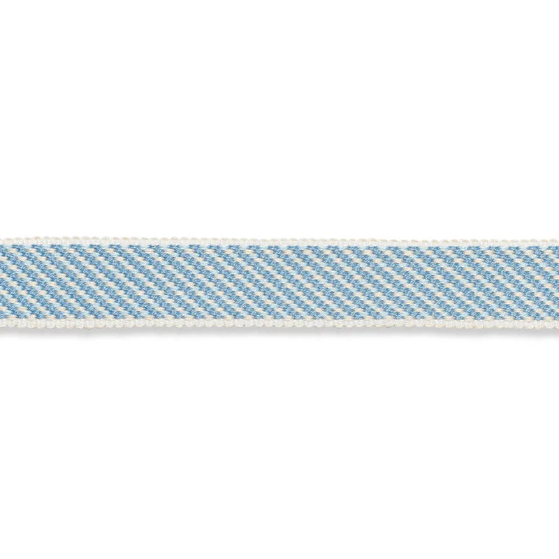 Schumacher Winston Cotton Braid Narrow trim in Sky (74842)