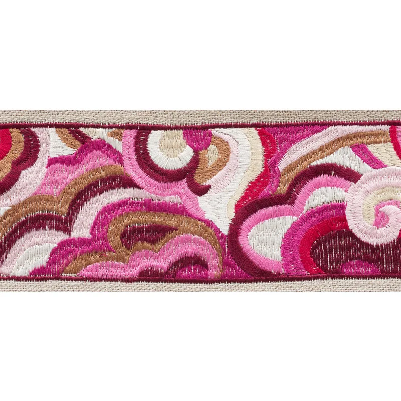Schumacher Woodstock Tape trim in Garnet (76220)