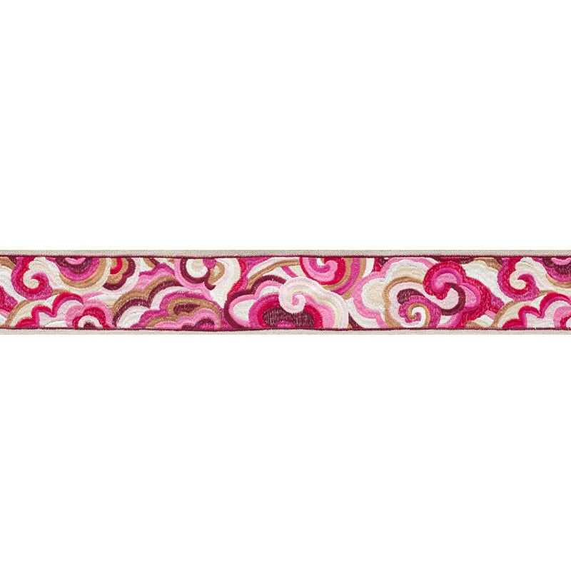 Schumacher Woodstock Tape trim in Garnet (76220)