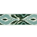 Schumacher Xenia Velvet Tape trim in Peacock (77630)