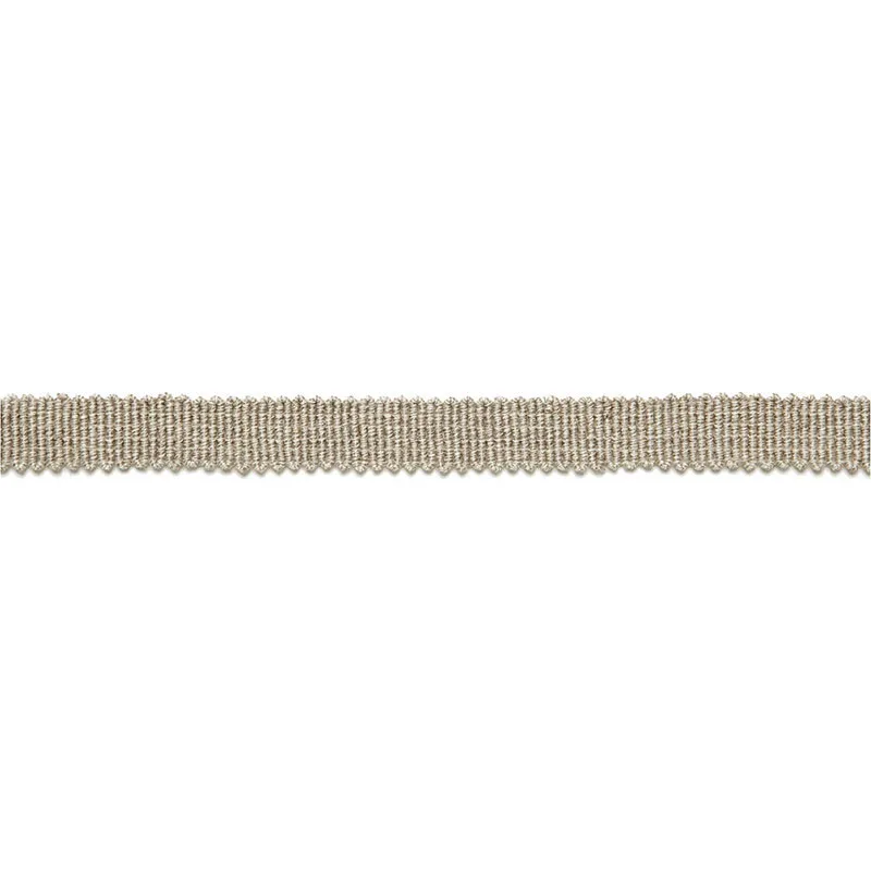 Schumacher Yves Linen Tape trim in Greige (65501)