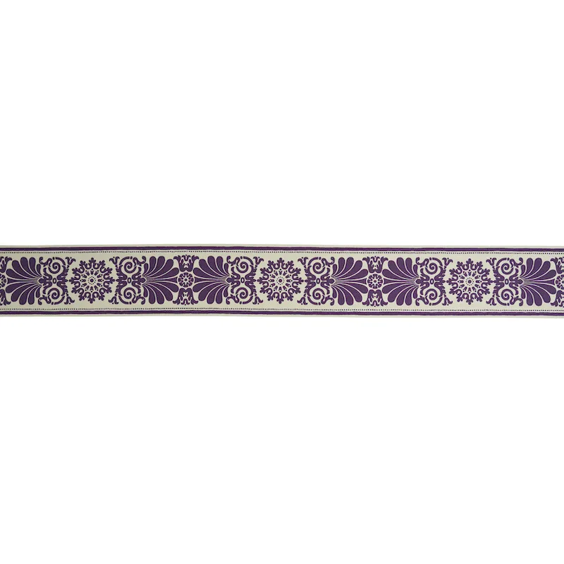 Schumacher Yvonne Tape trim in Aubergine (79142)