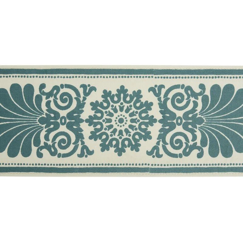 Schumacher Yvonne Tape trim in Peacock (79141)