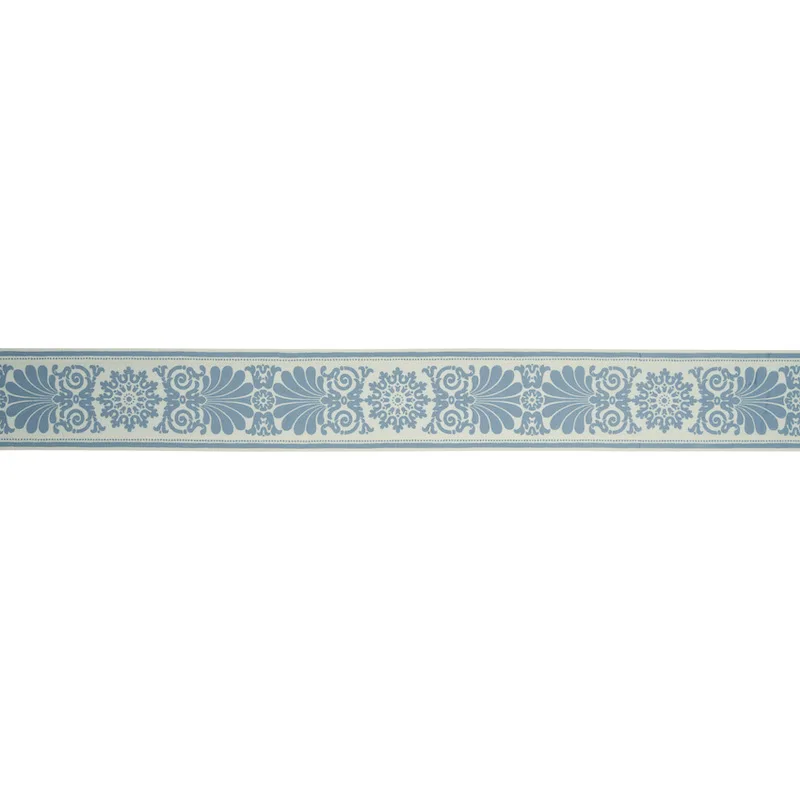 Schumacher Yvonne Tape trim in Sky (79140)