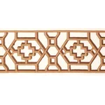 81282 | Zanzibar Trellis Tape - Camel Schumacher Zanzibar Trellis Tape trim in Camel (81282)