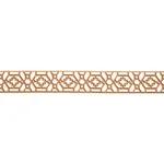 81282 | Zanzibar Trellis Tape - Camel Schumacher Zanzibar Trellis Tape trim in Camel (81282)