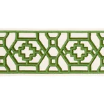 81281 | Zanzibar Trellis Tape - Jade Schumacher Zanzibar Trellis Tape trim in Jade (81281)