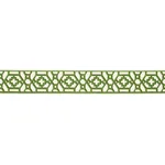 81281 | Zanzibar Trellis Tape - Jade Schumacher Zanzibar Trellis Tape trim in Jade (81281)
