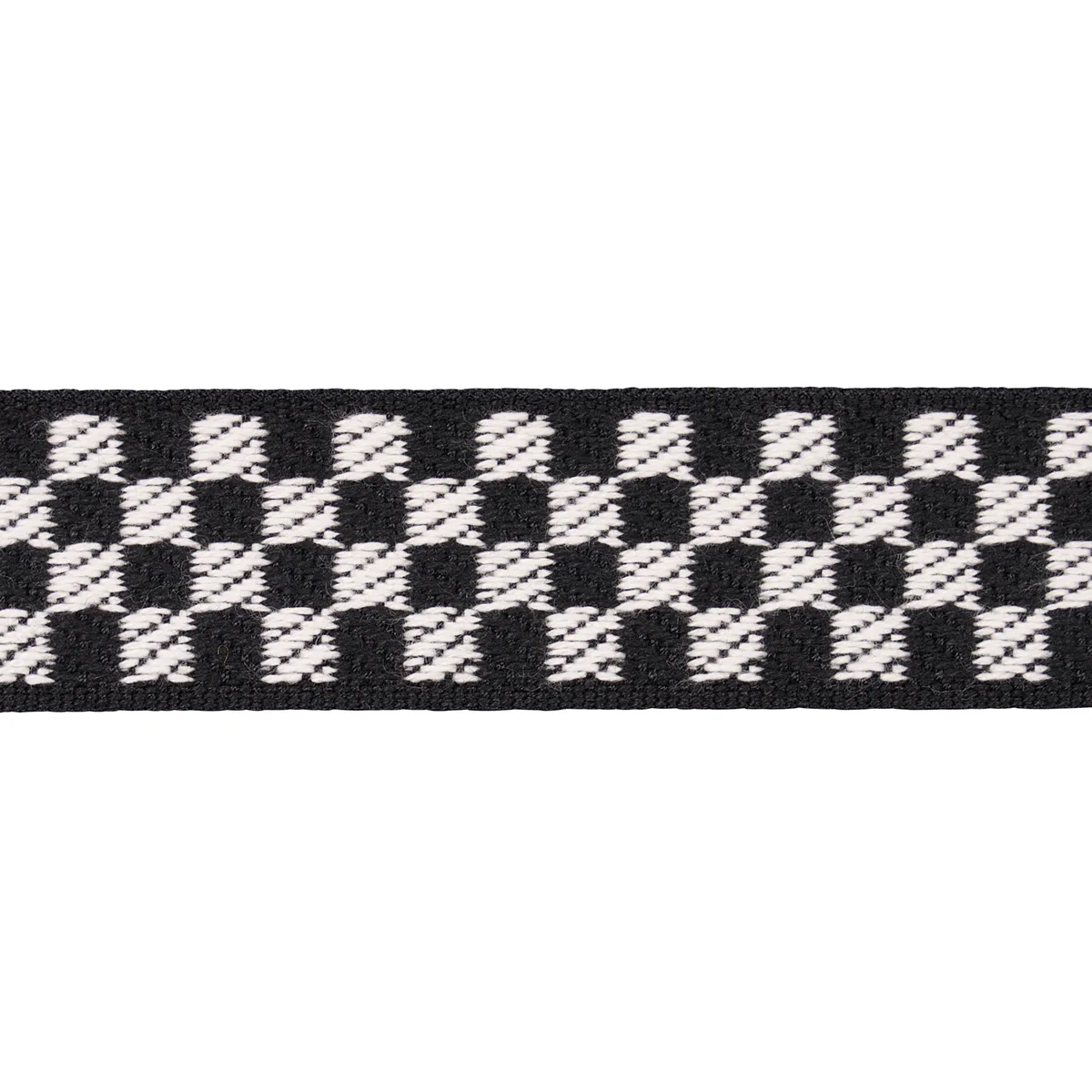 Schumacher Zee Tape Narrow trim in Black & Ivory (82490)
