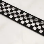 82490 | Zee Tape Narrow - Black & Ivory Schumacher Zee Tape Narrow trim in Black & Ivory (82490)