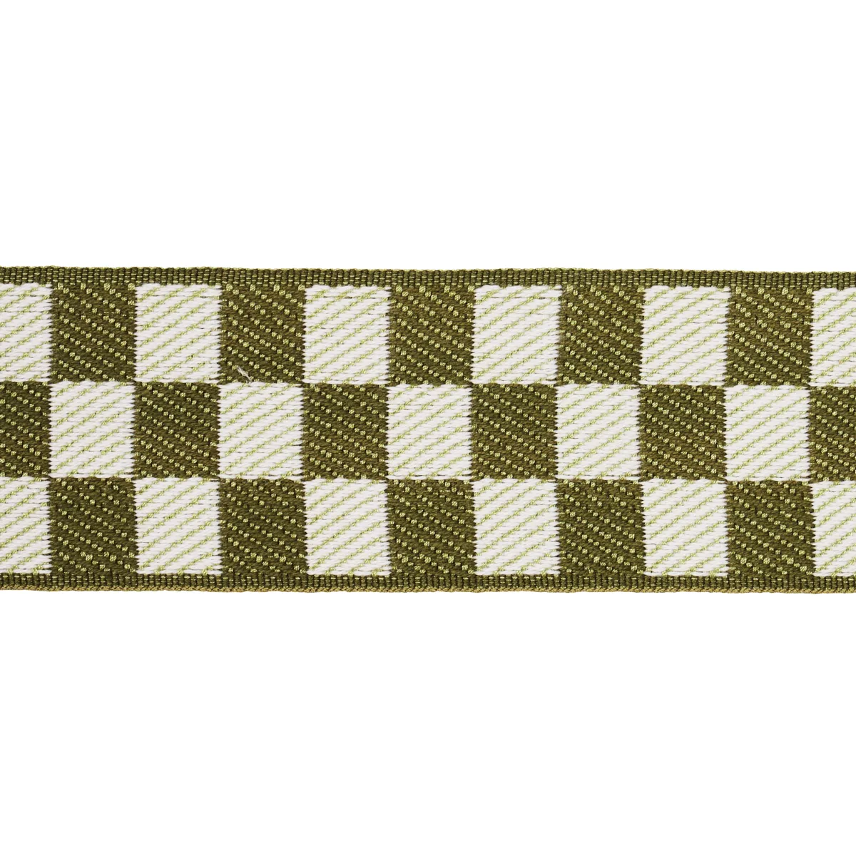 Schumacher Zee Tape trim in Olive (82482)