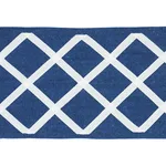 79441 | Zella Appliquéd Tape - Blue Schumacher Zella Appliquéd Tape trim in Blue (79441)