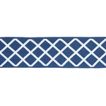 79441 | Zella Appliquéd Tape - Blue Schumacher Zella Appliquéd Tape trim in Blue (79441)
