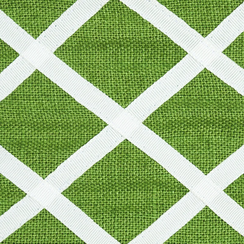 79440 | Zella Appliquéd Tape - Green Schumacher Zella Appliquéd Tape trim in Green (79440)