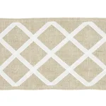 79442 | Zella Appliquéd Tape - Natural Schumacher Zella Appliquéd Tape trim in Natural (79442)